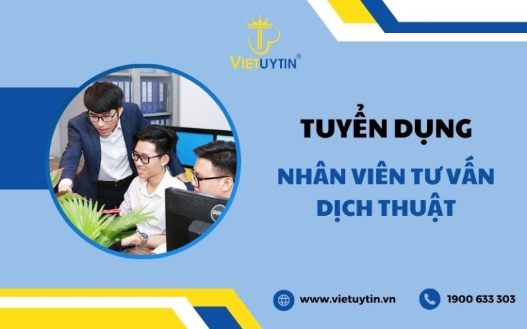 Tuyển dụng nhân viên tư vấn dịch thuật