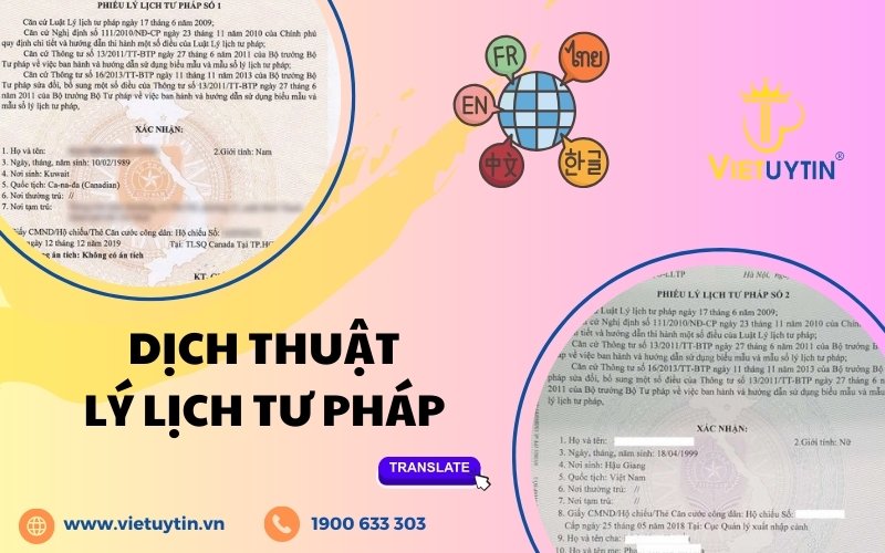 dịch thuật lý lịch tư pháp