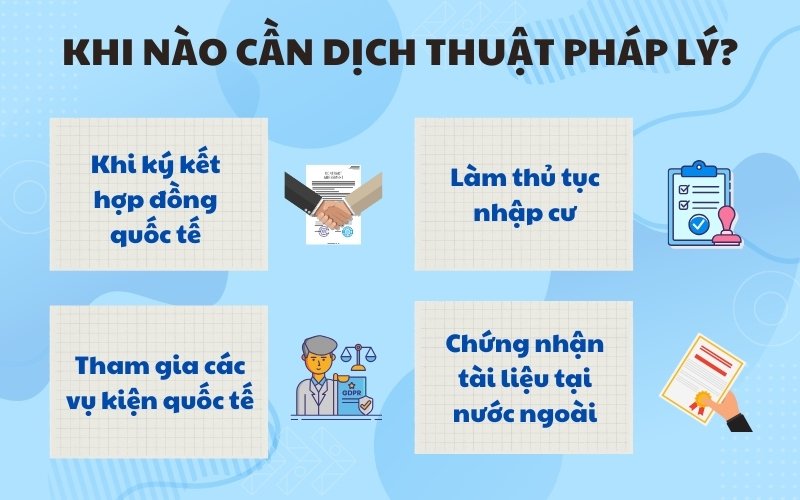 Cần dịch thuật pháp lý khi nào?