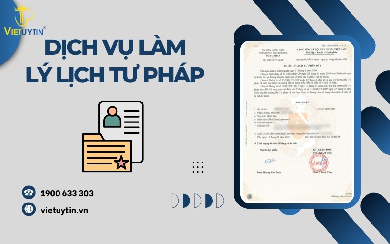 Dịch vụ làm lý lịch tư pháp