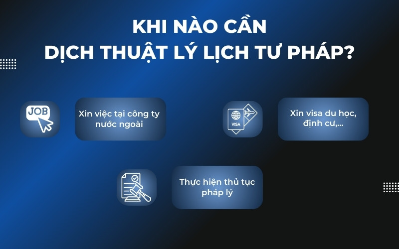 Khi nào cần dịch thuật lý lịch tư pháp