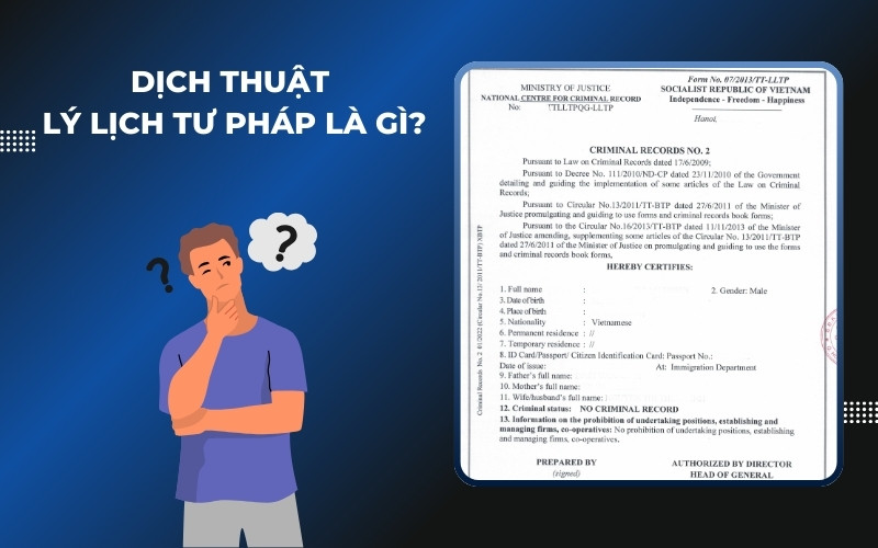 Dịch thuật lý lịch tư pháp là gì