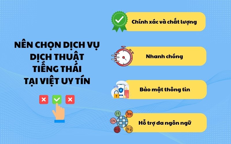 Lý do chọn dịch thuật tiếng Thái tại Việt Uy Tín