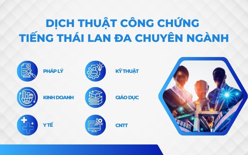 Dịch thuật công chứng tiếng Thái Lan đa chuyên ngành