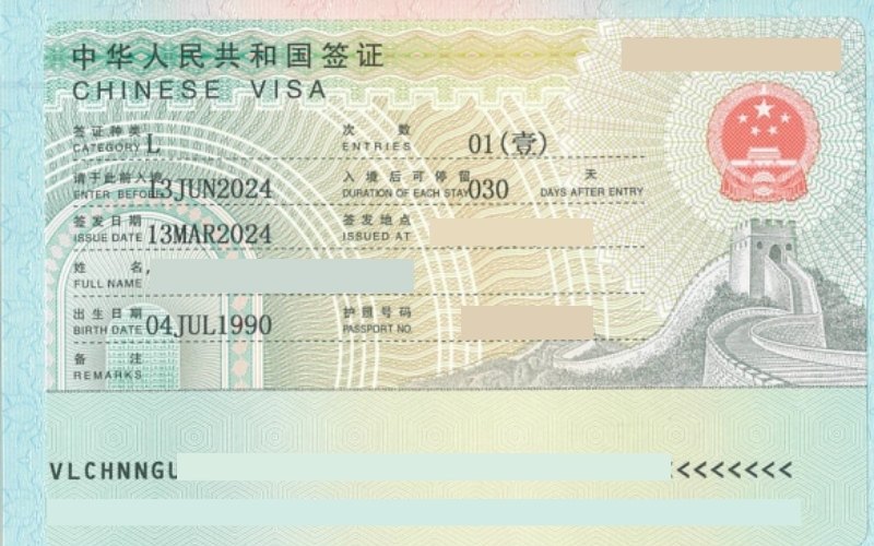 visa du lịch thăm thân trung quốc