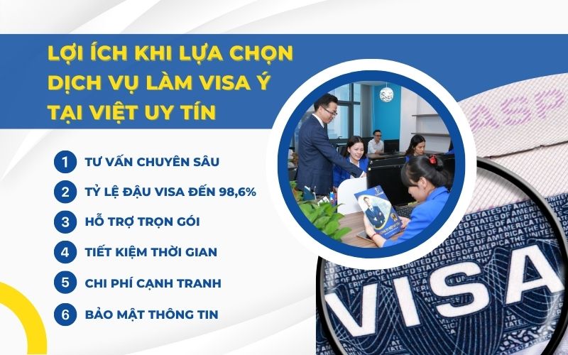 Lợi ích khi chọn dịch vụ làm visa Ý của Việt Uy Tín