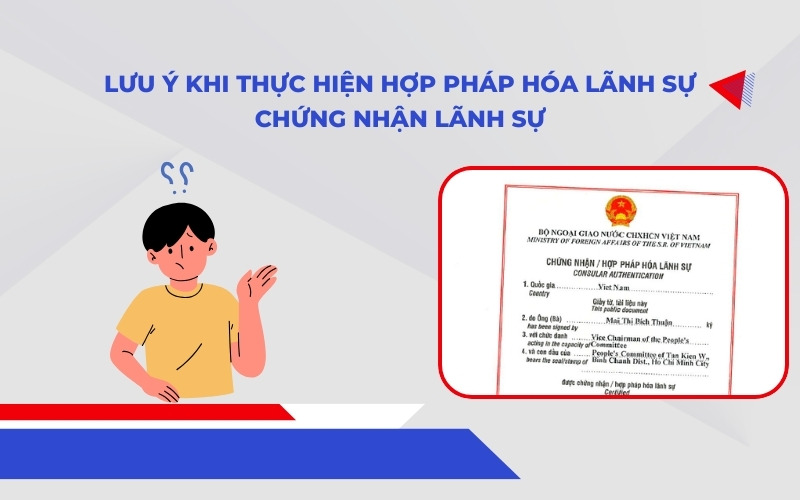 Lưu ý khi thực hiện hợp pháp hóa lãnh sự