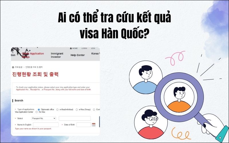 tra cứu kết quả visa Hàn Quốc