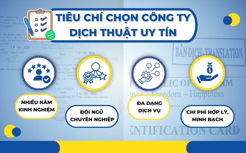 Tiêu chí để chọn công ty dịch thuật Phú Nhuận uy tín