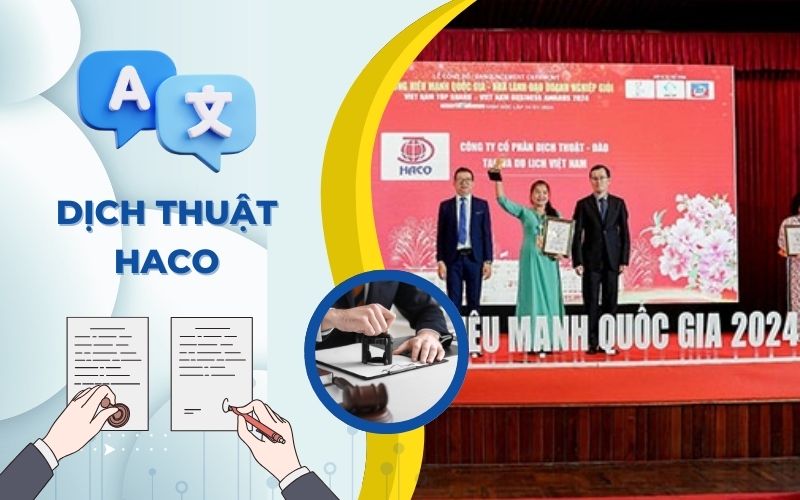 dịch thuật công chứng quận 1 HACO