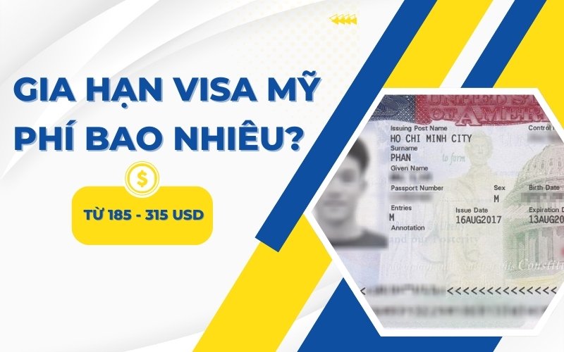 phí gia hạn visa mỹ