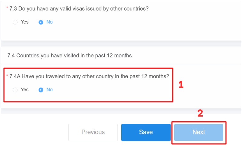 Hoàn tất câu hỏi mẫu tờ khai xin visa Trung Quốc