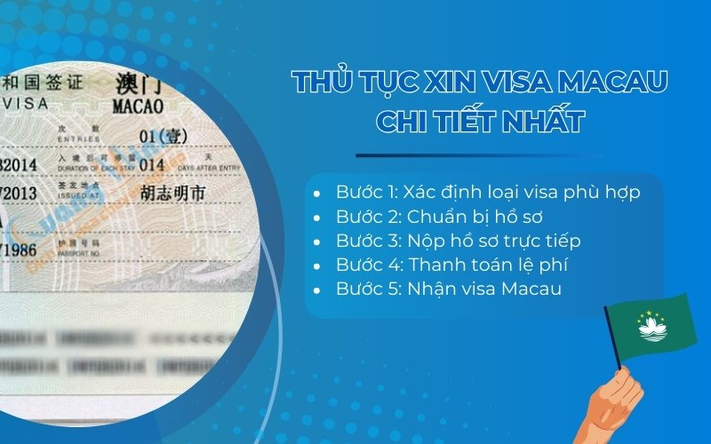 Thủ tục xin visa đi Macau