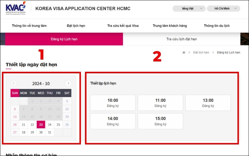 Chọn thời gian gia hạn visa Hàn Quốc