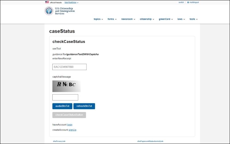 cách kiểm tra tình trạng visa mỹ qua website USCIS