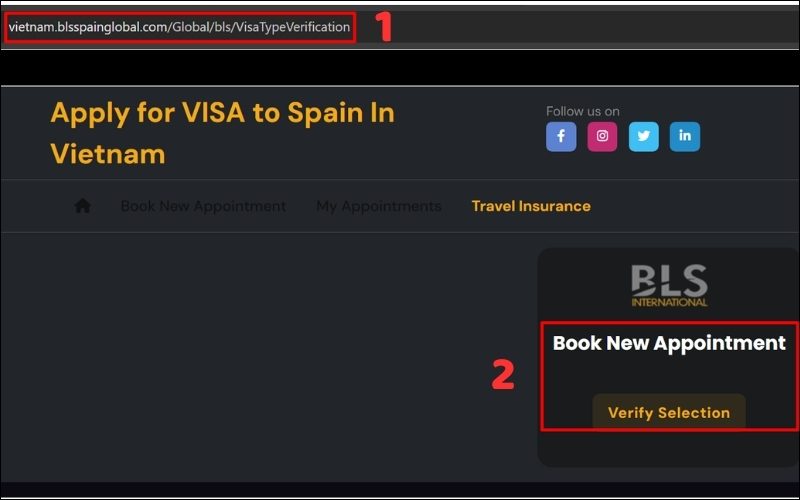 thủ tục xin visa Tây Ban Nha