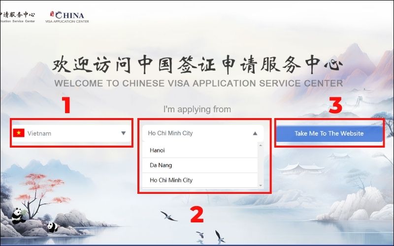 thủ tục làm visa thăm thân trung quốc