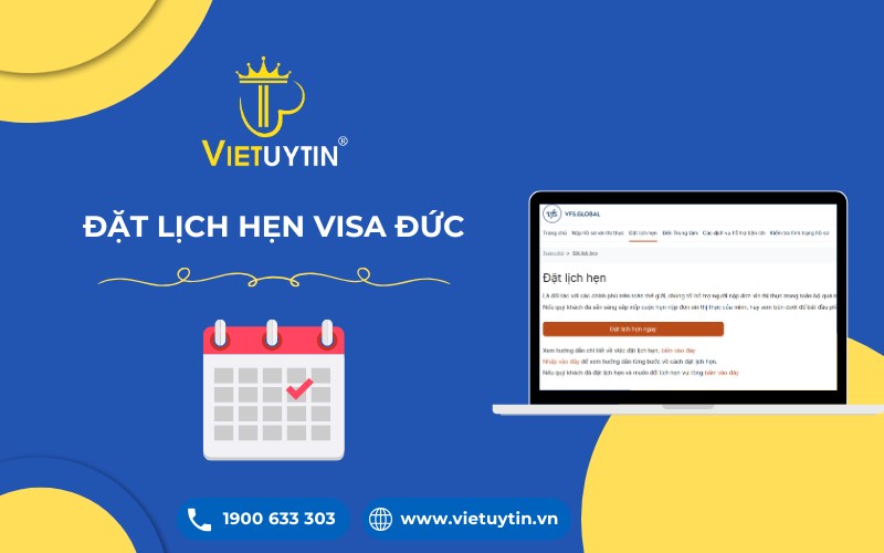 đặt lịch hẹn visa Đức