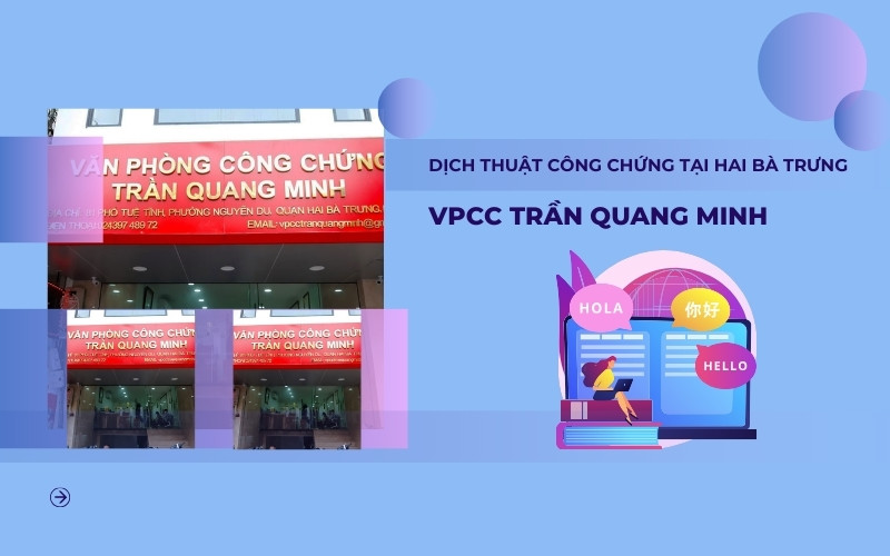 Văn phòng công chứng Trần Quang Minh tại Quận Hai Bà Trưng