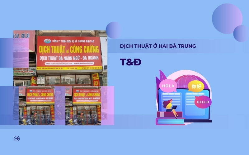 Dịch thuật ở Hai Bà Trưng tại T&Đ