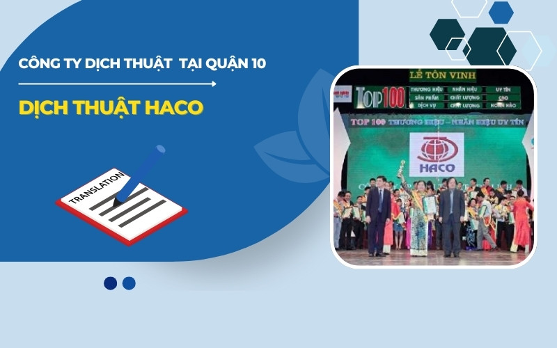 Công ty dịch thuật HACO tại Quận 10