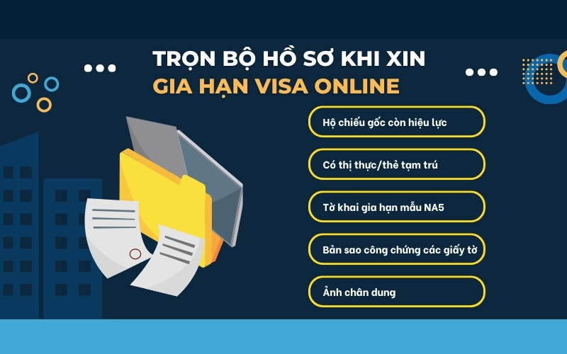 Hồ sơ gia hạn visa Việt Nam online