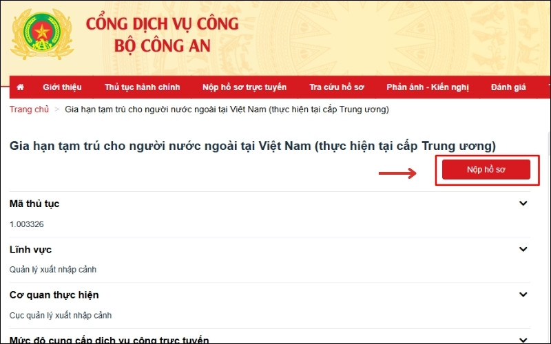 Nộp hồ sơ gia hạn thị thực Việt Nam online