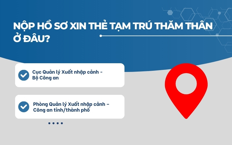 Nộp hồ sơ xin thẻ tạm trú thăm thân