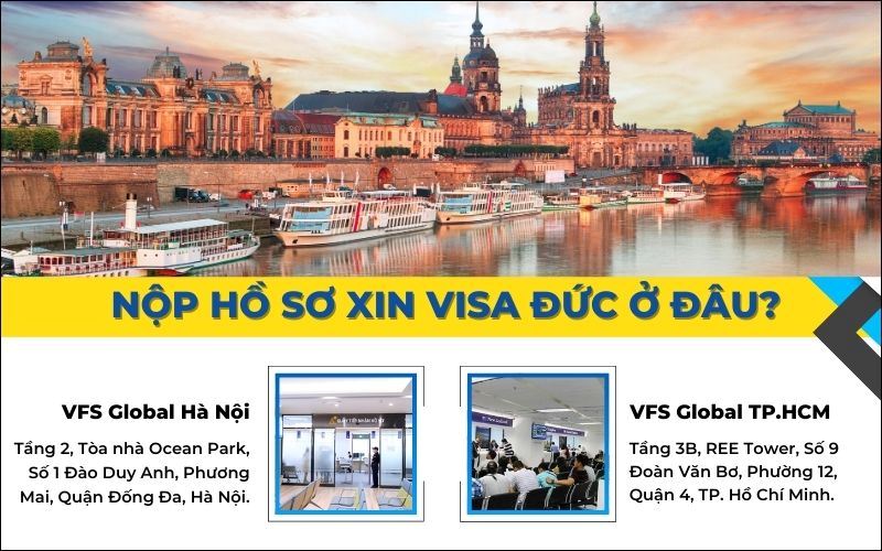 Nộp hồ sơ xin visa Đức công tác ở đâu