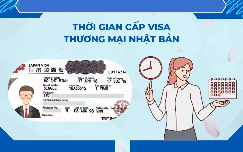 Thời gian xét duyệt thị thực thương mại Nhật Bản