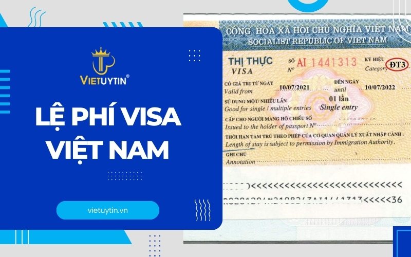 Lệ phí visa Việt Nam