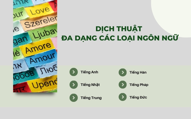 Dịch thuật đa dạng các loại ngôn ngữ trong y khoa 