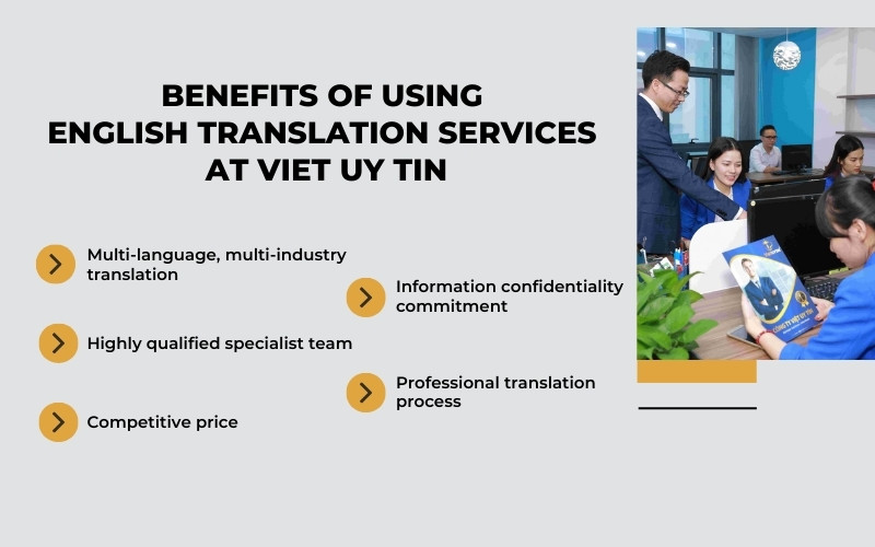 Benefits of using English translation services at Viet Uy Tin