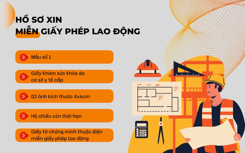 Hồ sơ xin miễn giấy phép lao động