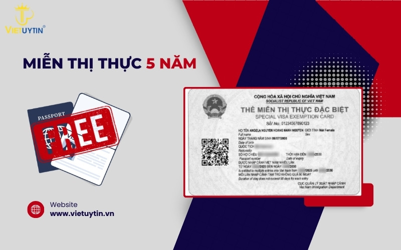 Miễn thị thực 5 năm