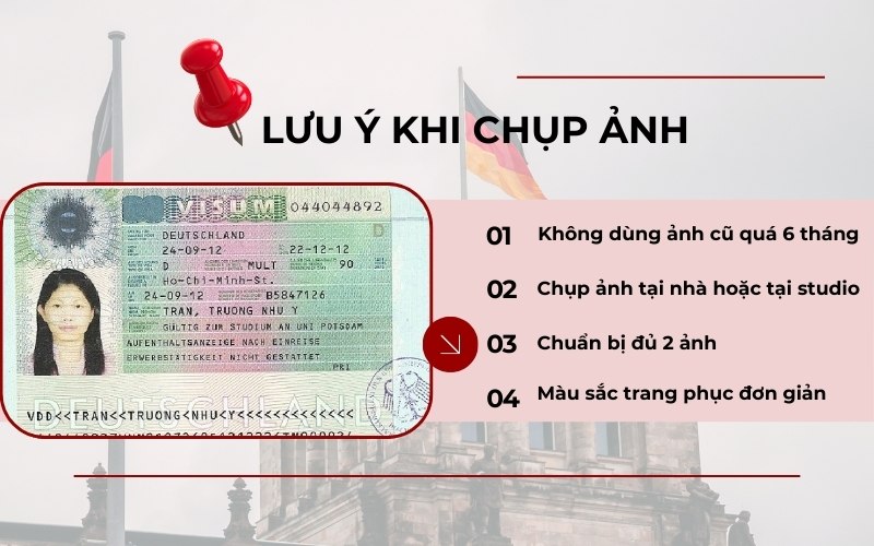 Những điều cần lưu ý về ảnh visa Đức
