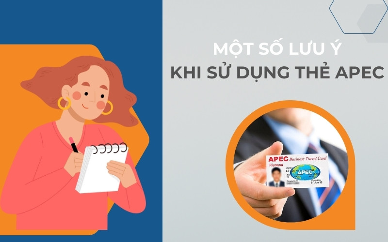 Một số lưu ý khi sử dụng thẻ Apec
