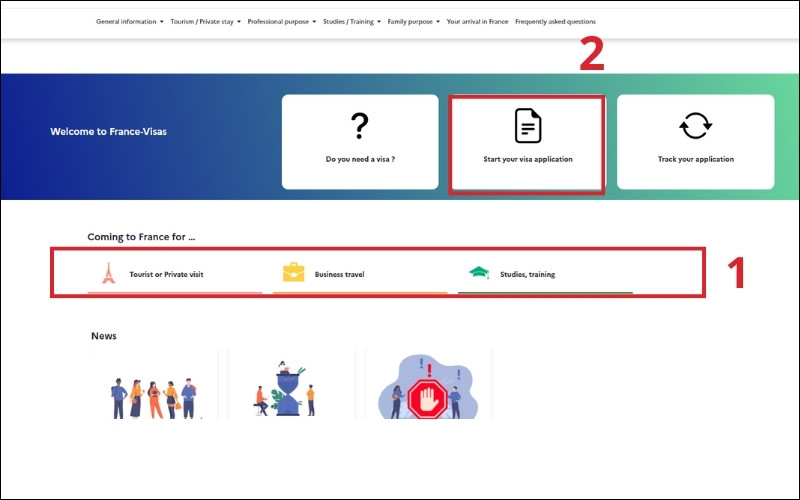 Mục đích xin cấp visa công tác Pháp