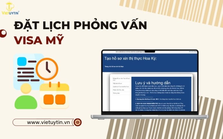 Đặt lịch phỏng vấn visa Mỹ