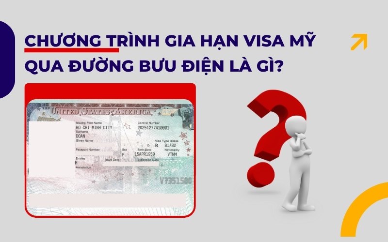 Chương trình gia hạn visa Mỹ qua đường bưu điện