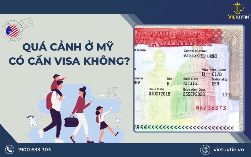 quá cảnh ở mỹ có cần visa không