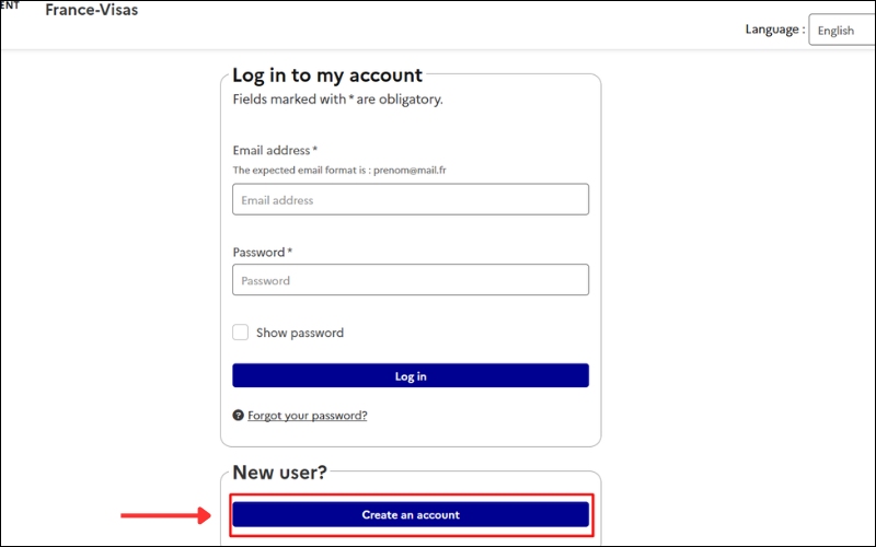 Tạo tài khoản visa du lịch Pháp