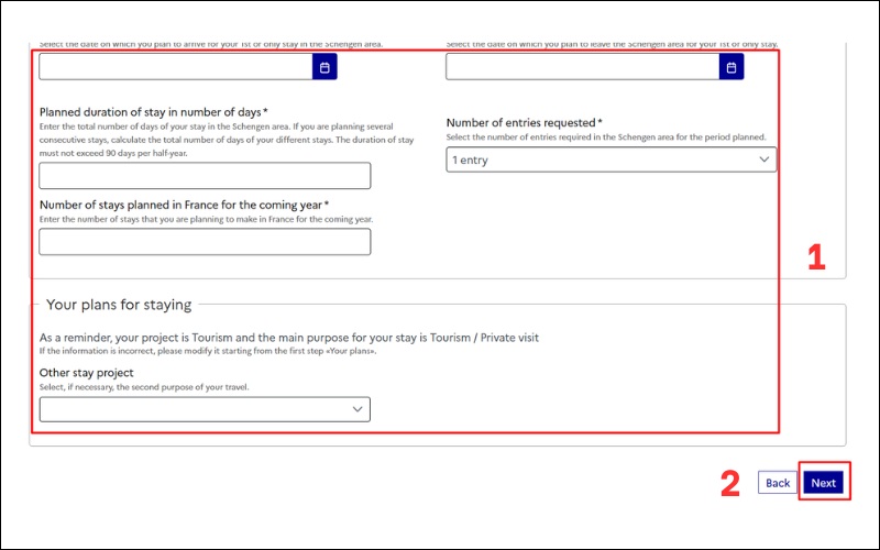 Kế hoạch chuyến đi khi xin visa du lịch Pháp