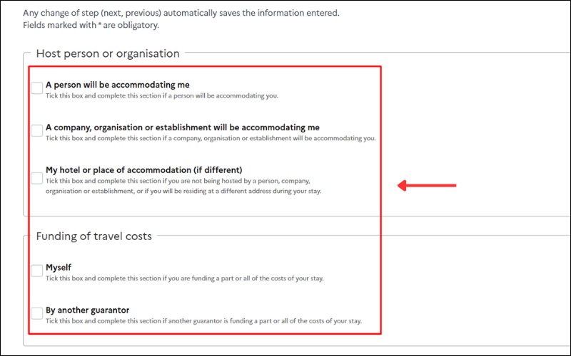 Thông tin lưu trú tại Pháp