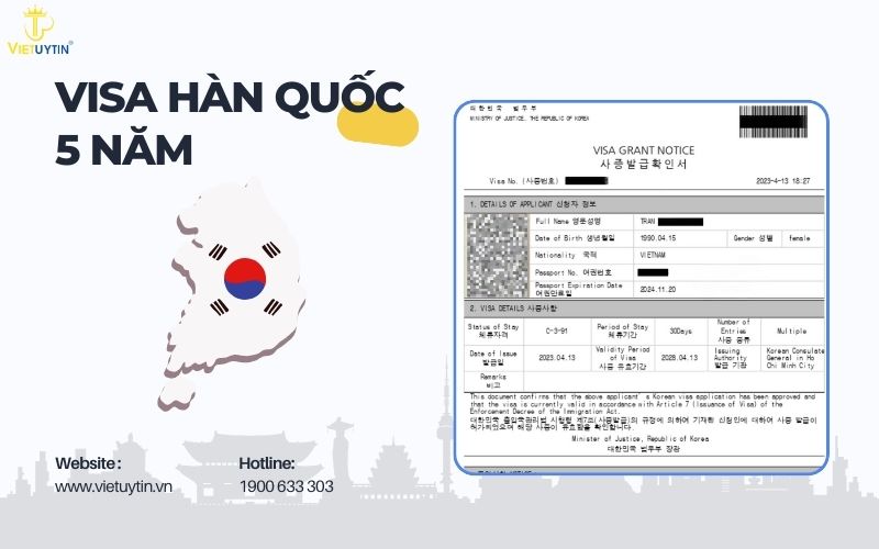 Visa Hàn Quốc 5 năm