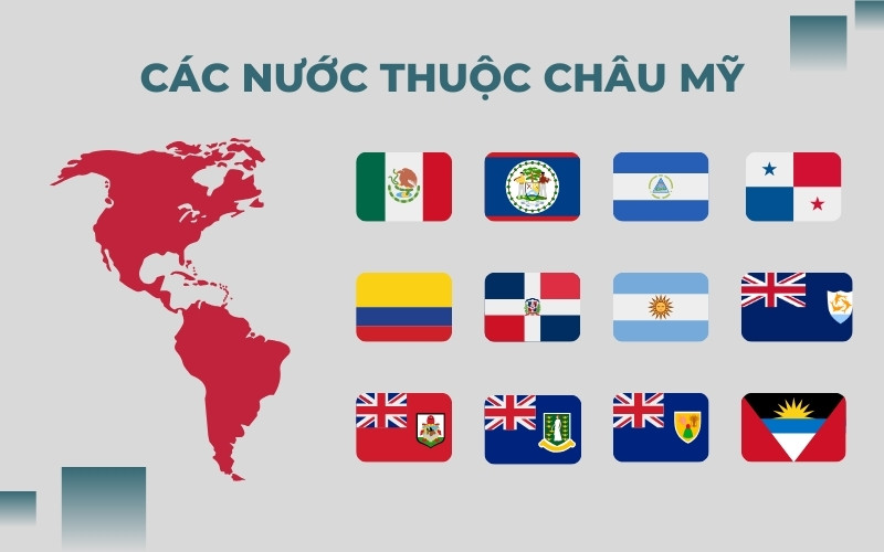 Visa Mỹ đi được những nước nào Châu Mỹ