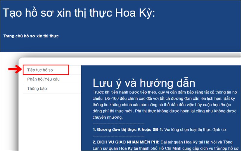 Xác nhận hóa đơn thanh toán thị thực Mỹ