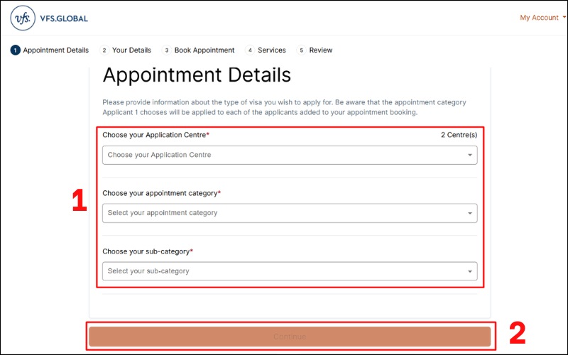 Chọn trung tâm xin visa Thụy Sĩ