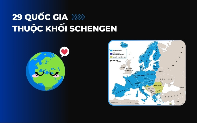 29 Quốc gia thuộc khối Schengen