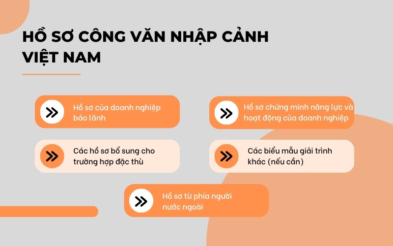 Hồ sơ công văn nhập cảnh Việt Nam